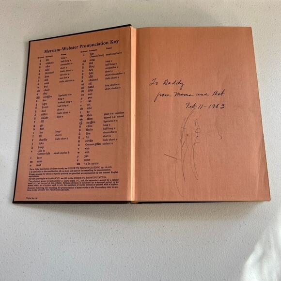 Vintage 1951 Webster's New Collegiate Dictionary Indexed pages - Picture 7 of 11